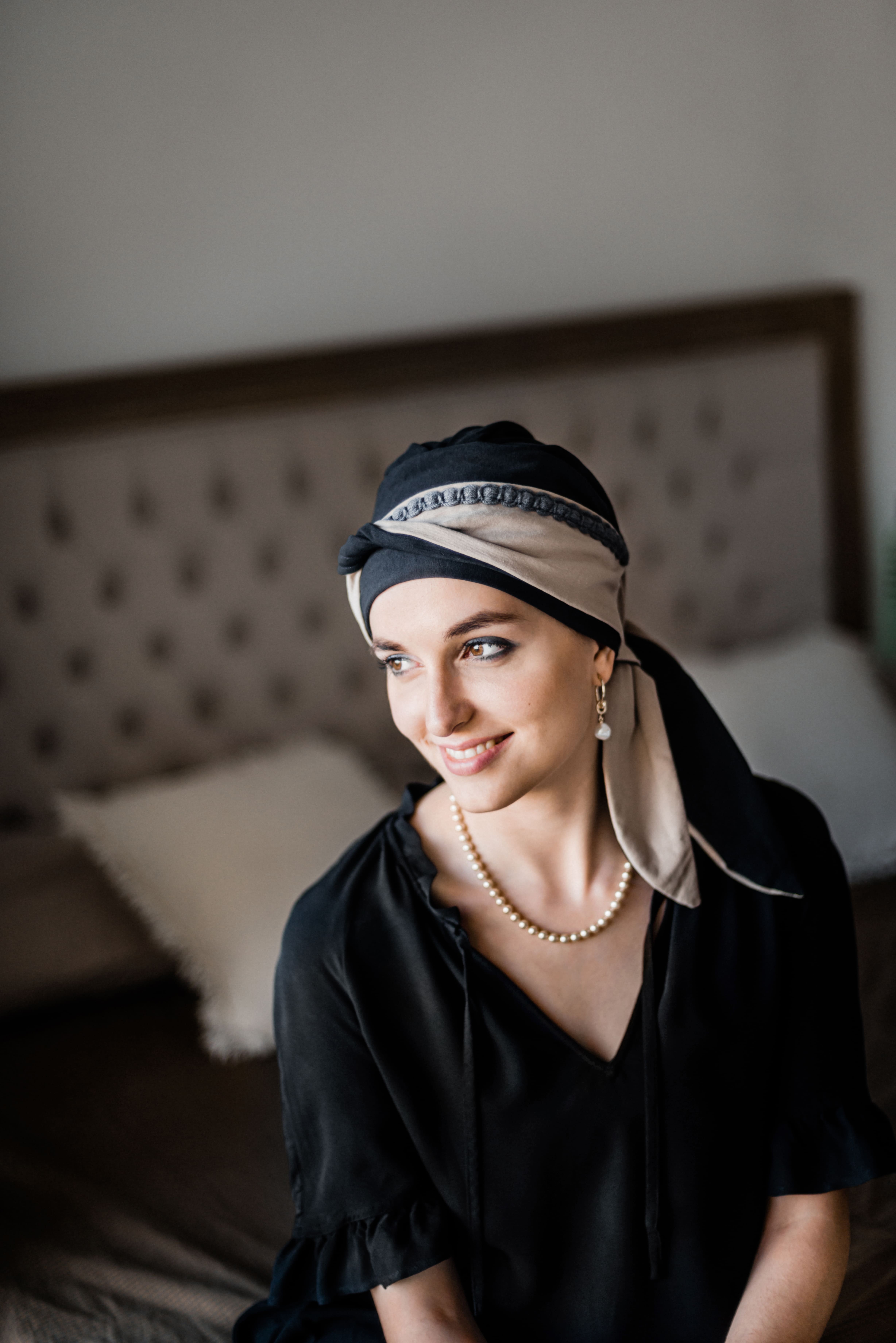 Turbante Modelo Smart Padrão Madison