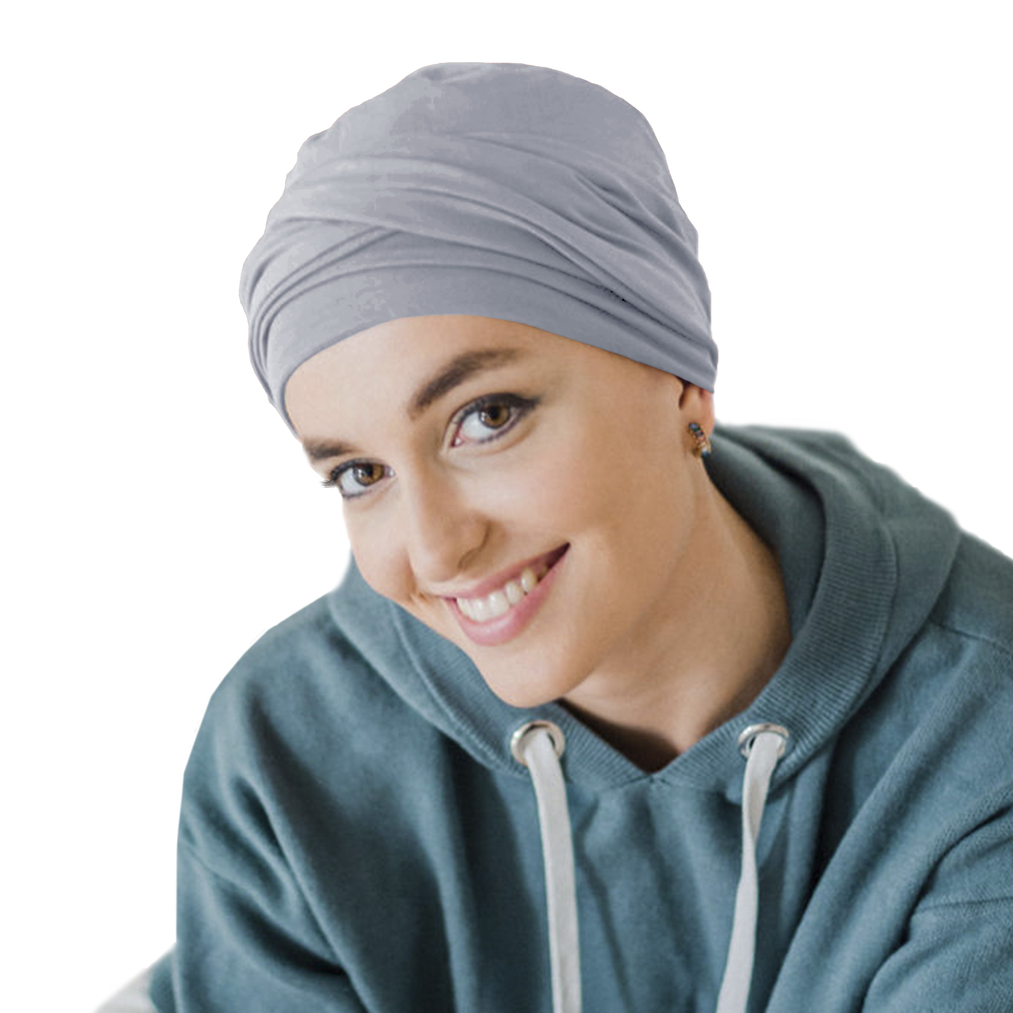 Turbante Modelo Cruise - Gris Perla