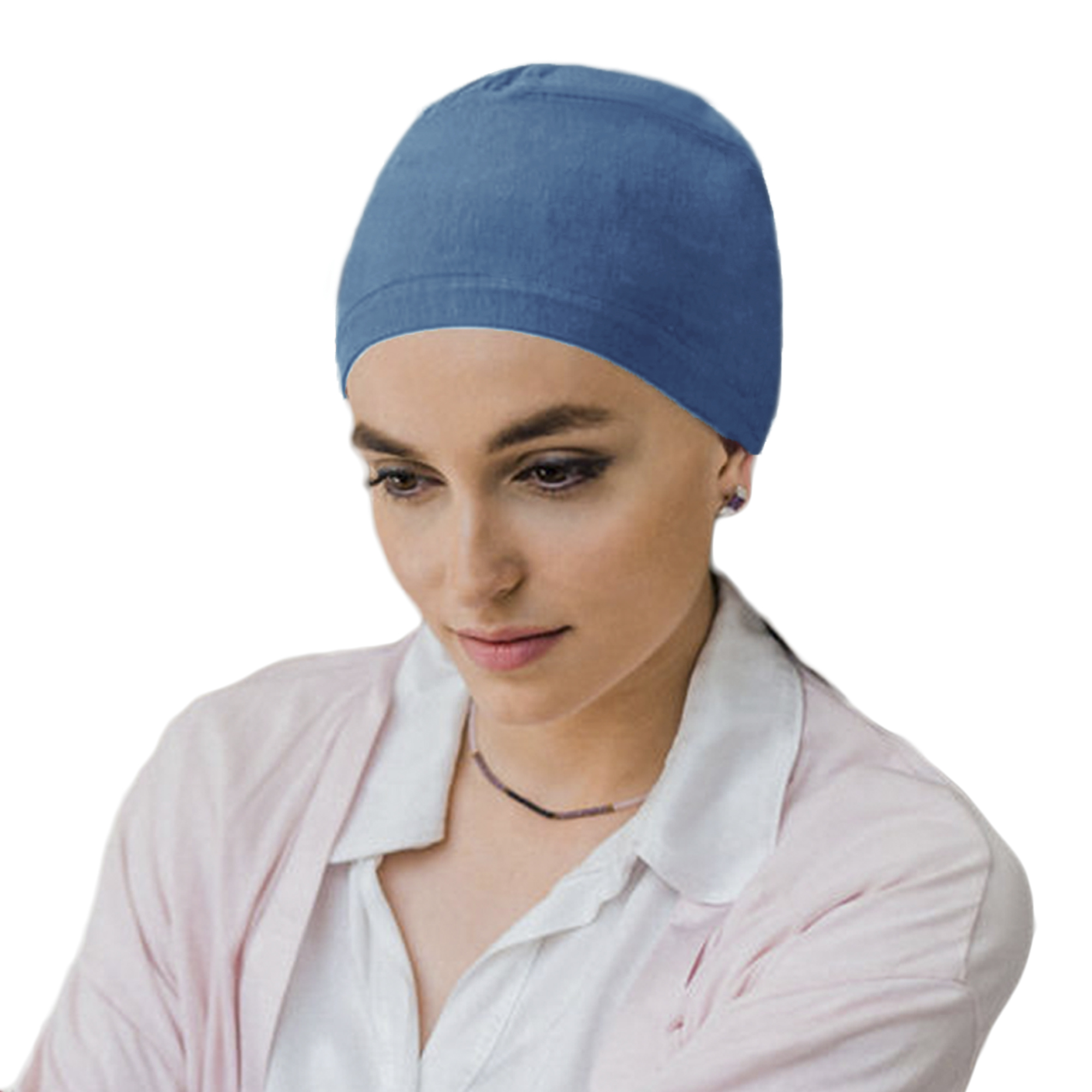 Turbante Modelo Relax - Azul&oacute;n