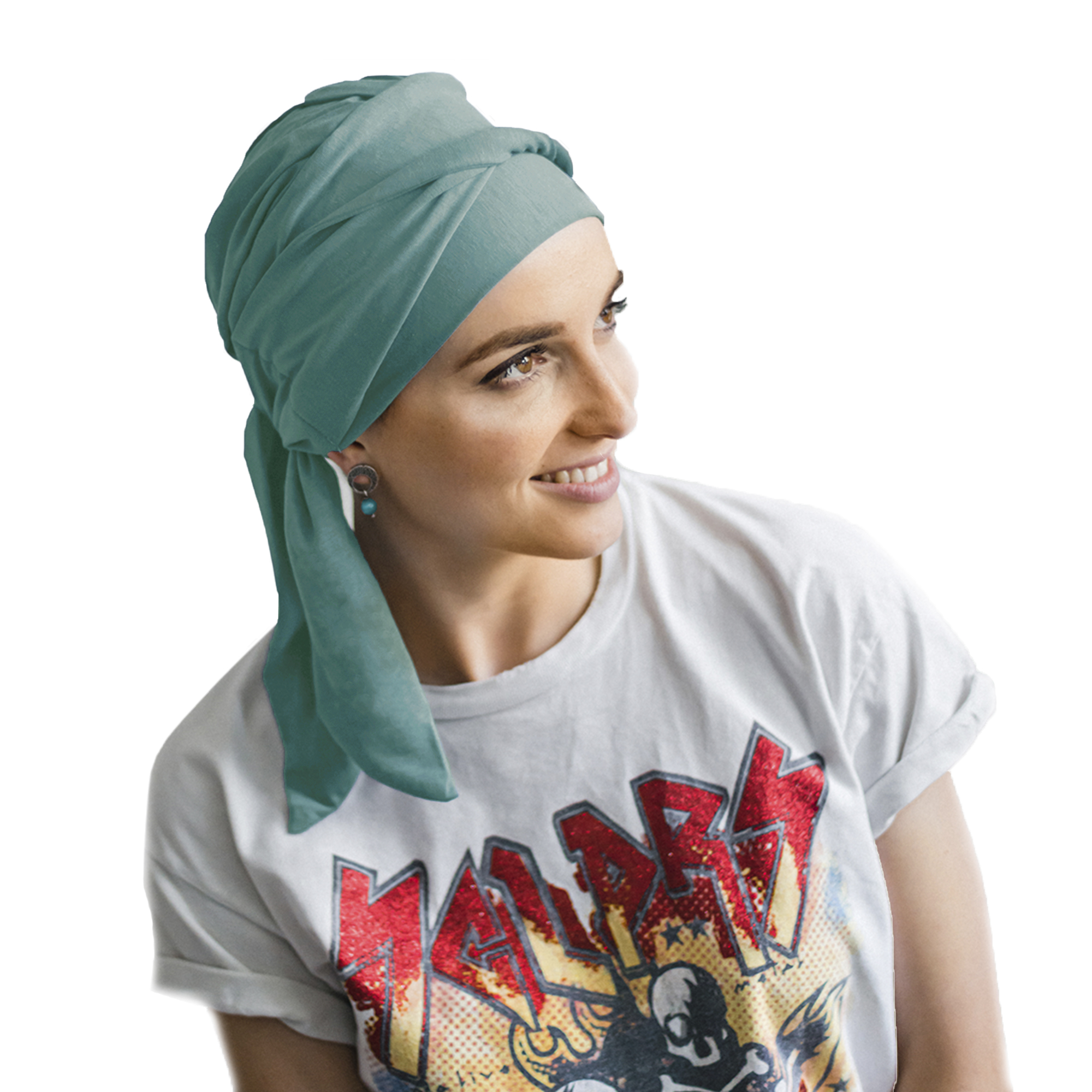 Turbante Modelo Smart Bambu - Aguamarina