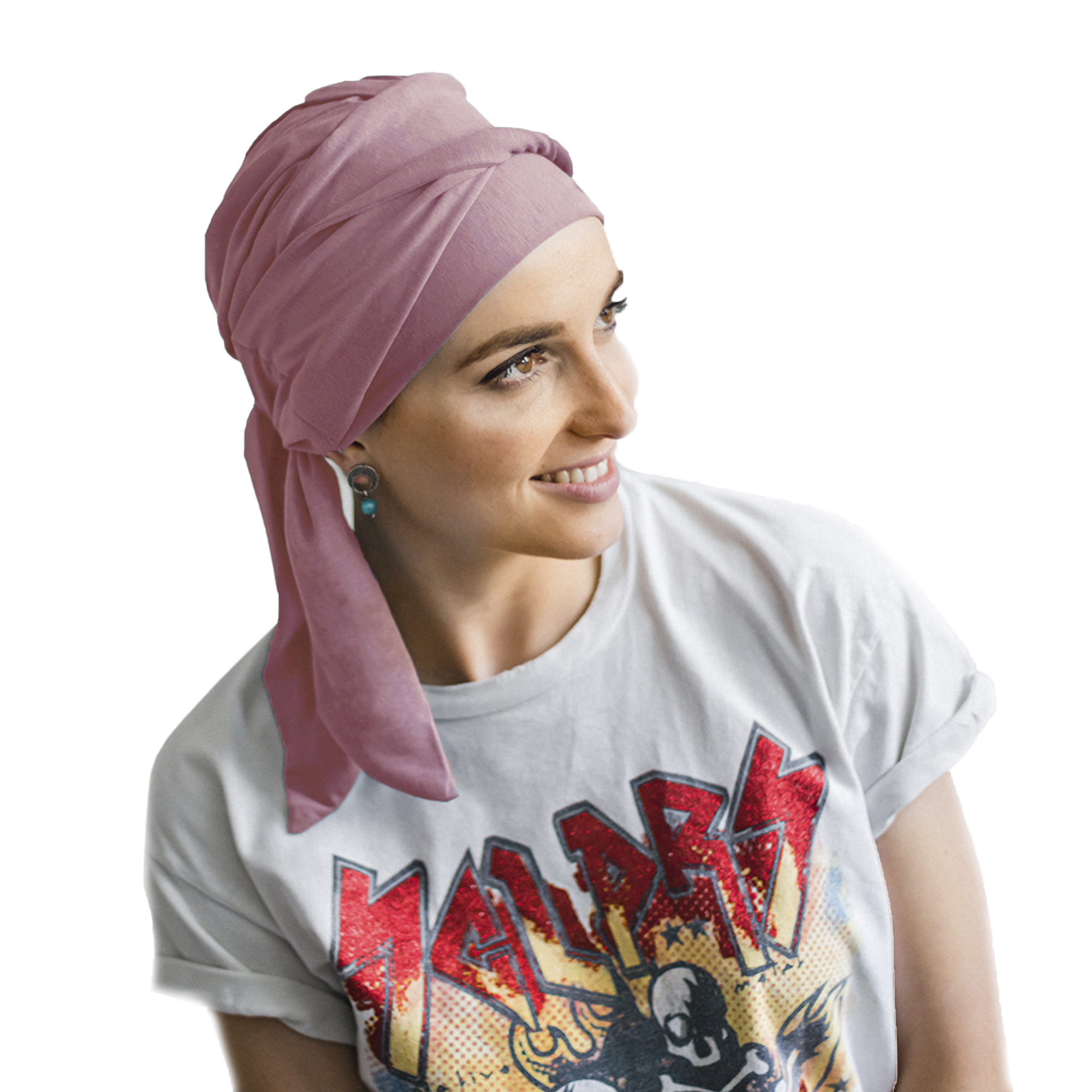 Turbante Modelo Smart Bambu - Rosa Palo
