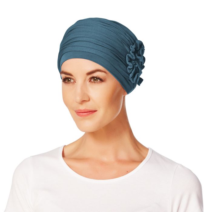 HocLotus Turbante 0295 cor Ocean Blue