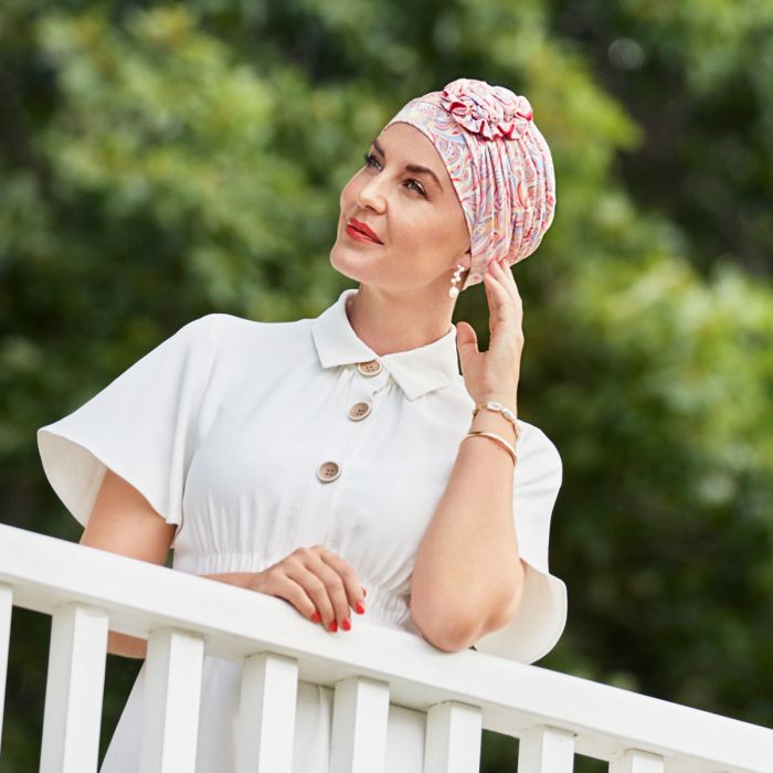 HocLotus Turbante 0912 padrão Energetic Flowers