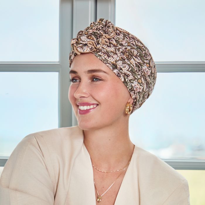 HocLotus Turbante 4077 padr&atilde;o Moroccan Romance