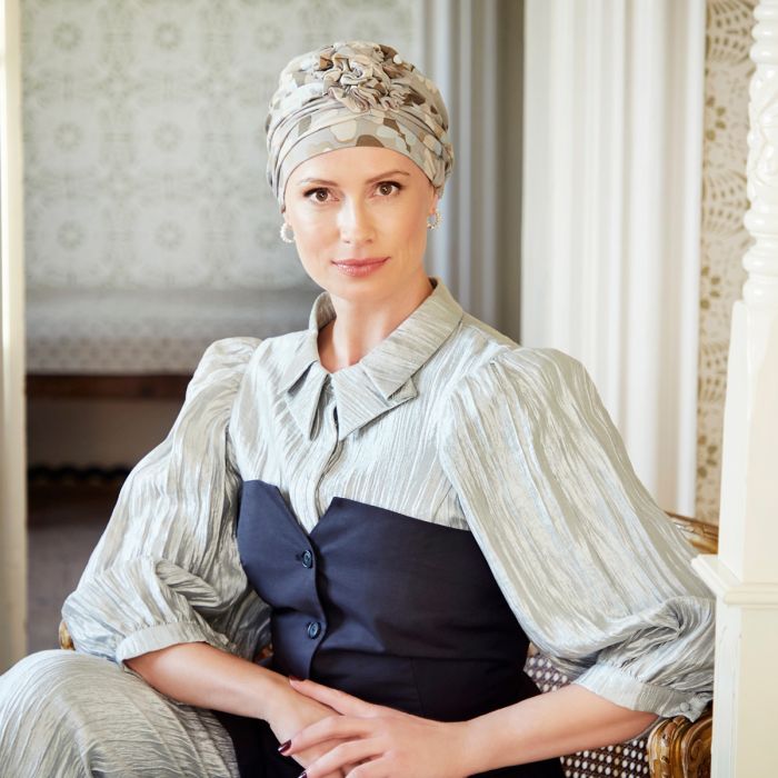 HocLotus Turbante 0882 padr&atilde;o Natures Harmony