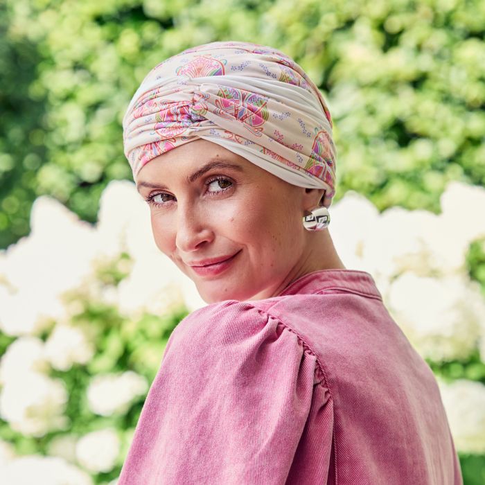 HocKarma Turbante 4023 padrão Crocus Kaleidos