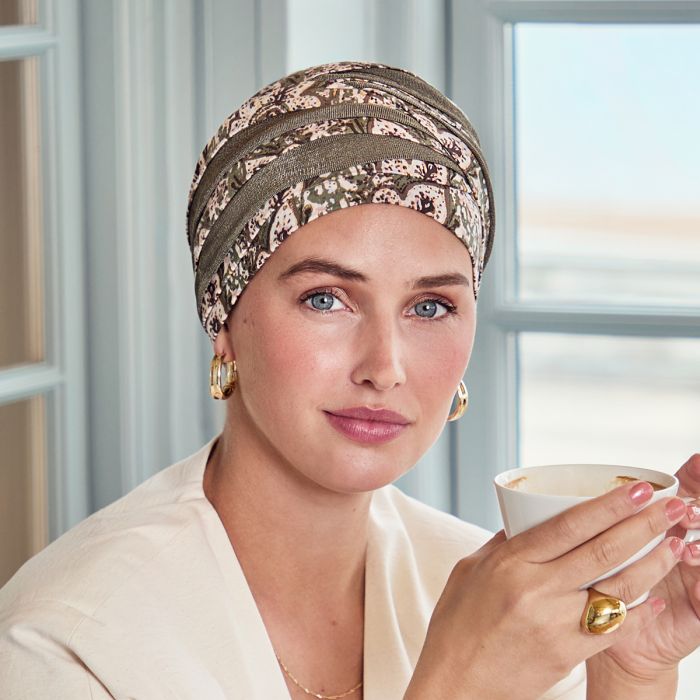 HocShanti Turbante 4077 padr&atilde;o Moroccan Romance