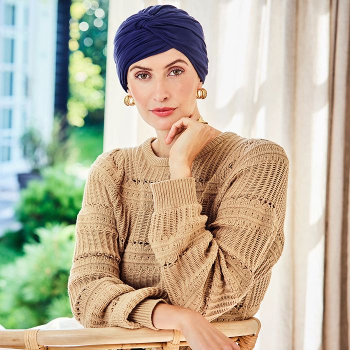 HocJoyo Turbante 0255 cor Dark Blue