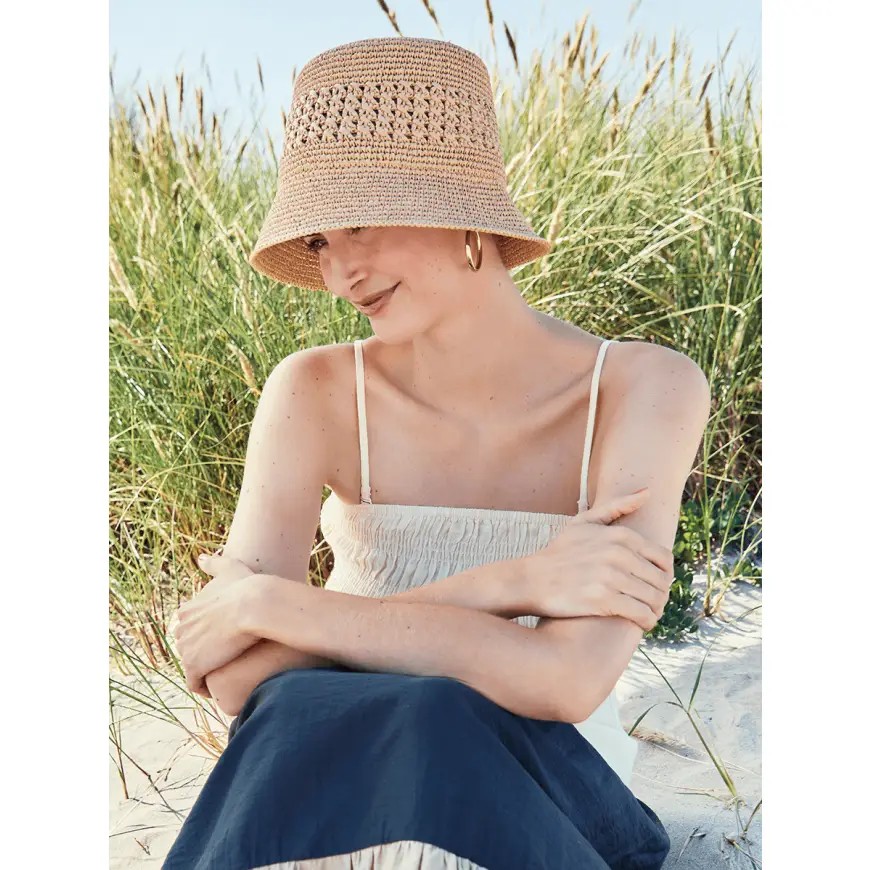 HOCSunna Chapéu de Ráfia 4050 Nature Beige