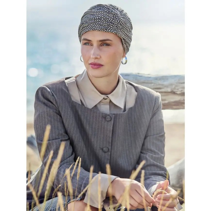 HocAmia Turbante 0793 padr&atilde;o Caramel Graphics