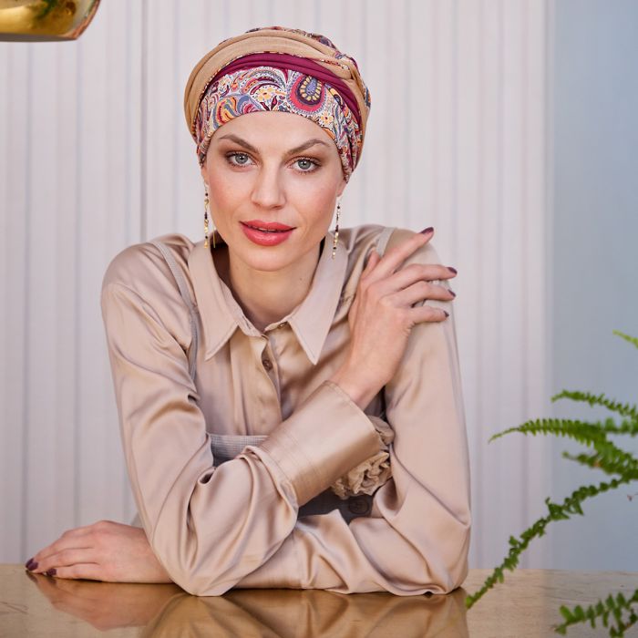 HocNoya Turbante 4046 padr&atilde;o Moroccan Paisley