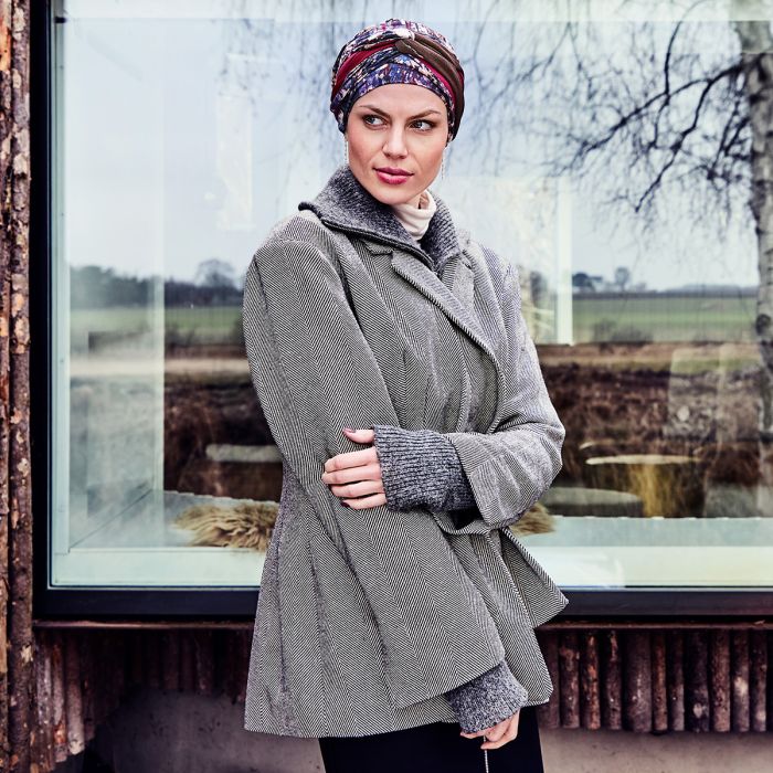 HocNoya Turbante 4049 padrão Tie Dye Dusk