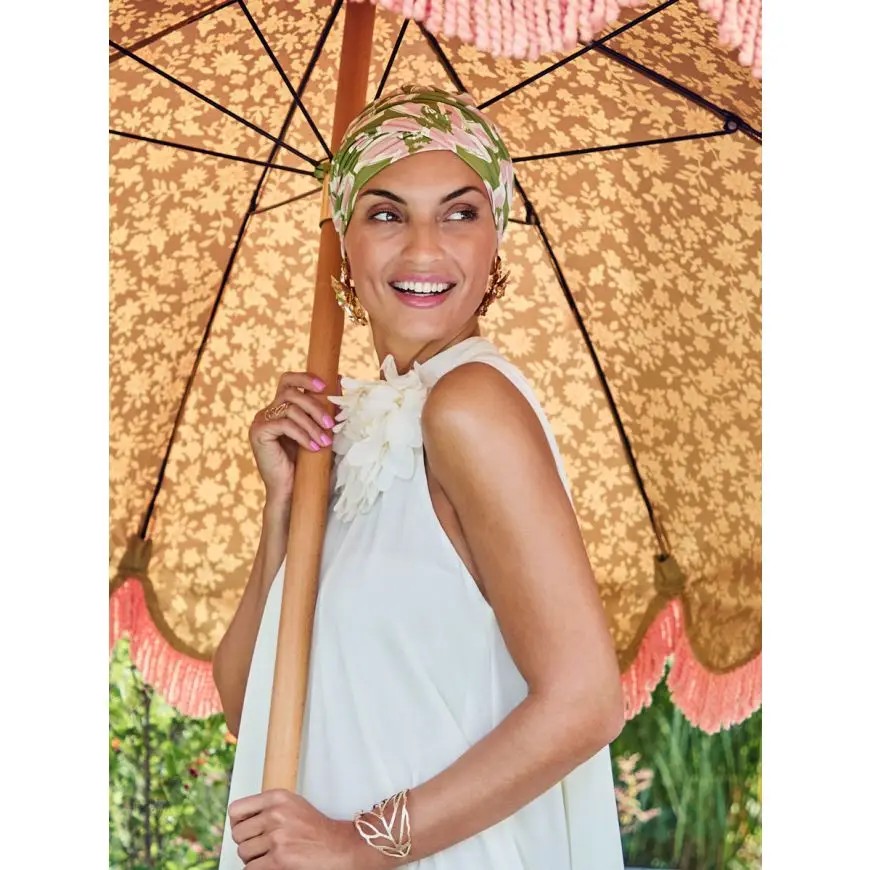 HocSappHire Boho Turbante 4107 padrão Lime Garden