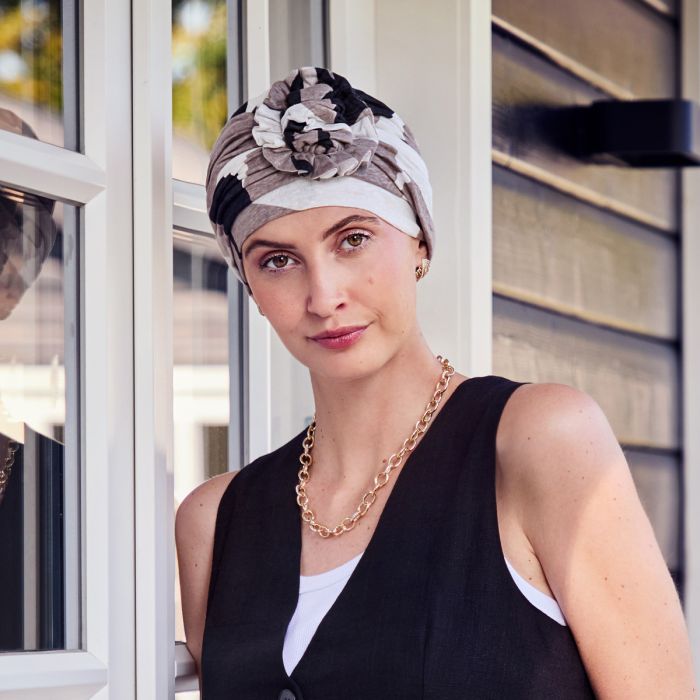 HocLotus Turbante 0525 padrão Squares and Angles