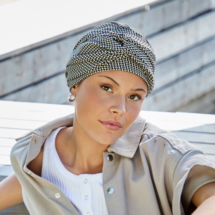 HocAlva V Turbante 4098 padrão Graphic Braids