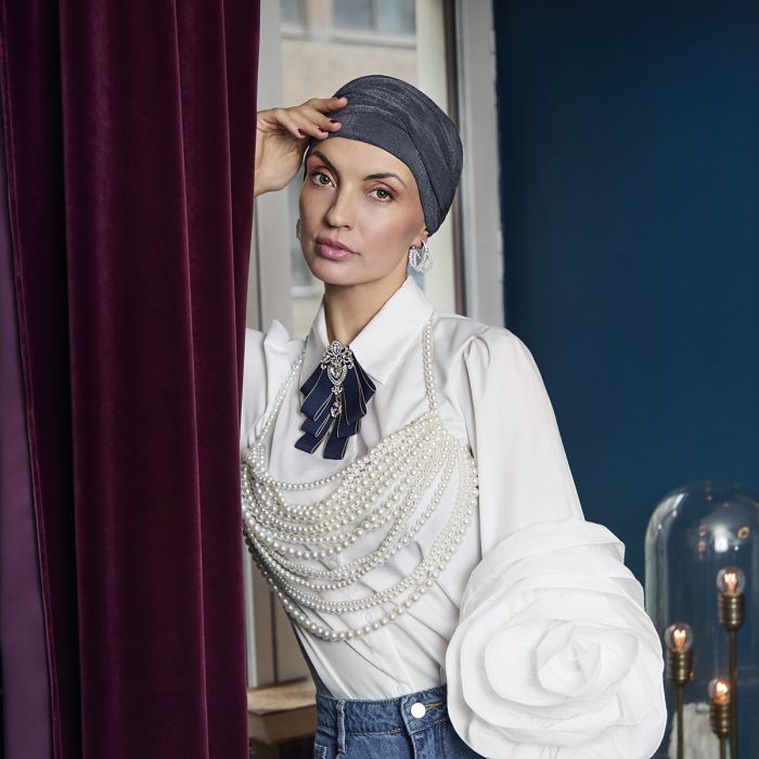 HocAria Boho Turbante 4154 cor Shadow Blue