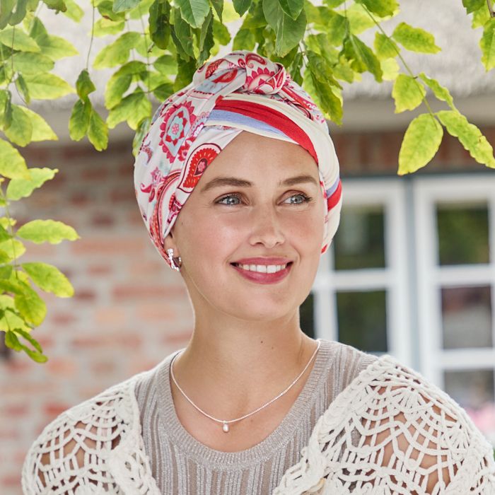 HocBeatrice Turbante 4078 padr&atilde;o Paisley Sweets