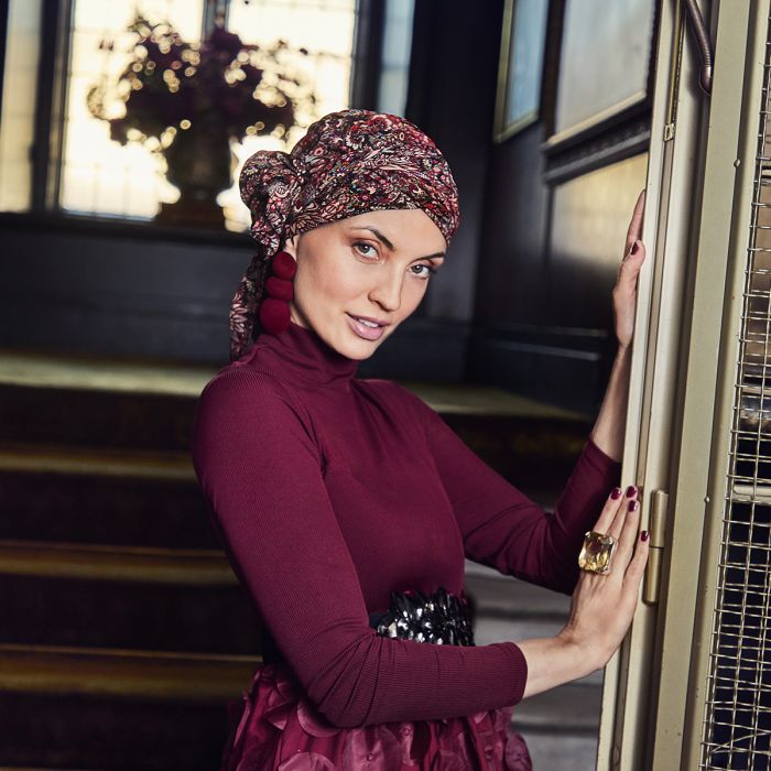 HocJuvela Boho Turbante Set (Printed) 4115 padrão Floral Folklore