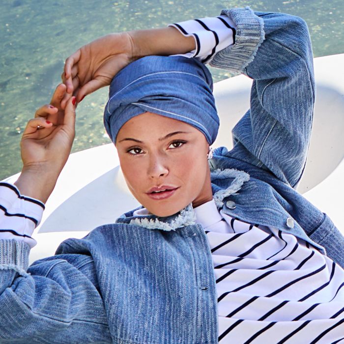 HocMary V Turbante 4097 cor Denim Flair