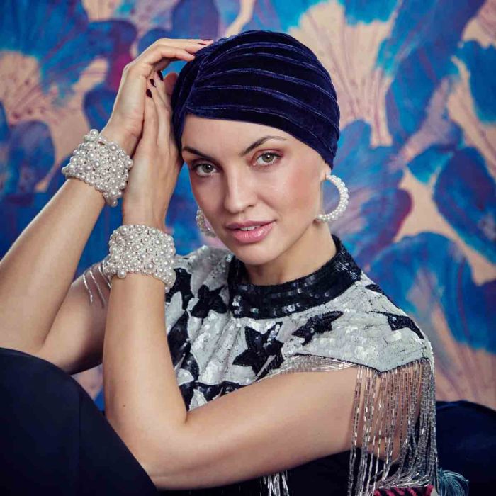 HocPearl Turbante 4059 cor Emerald Blue