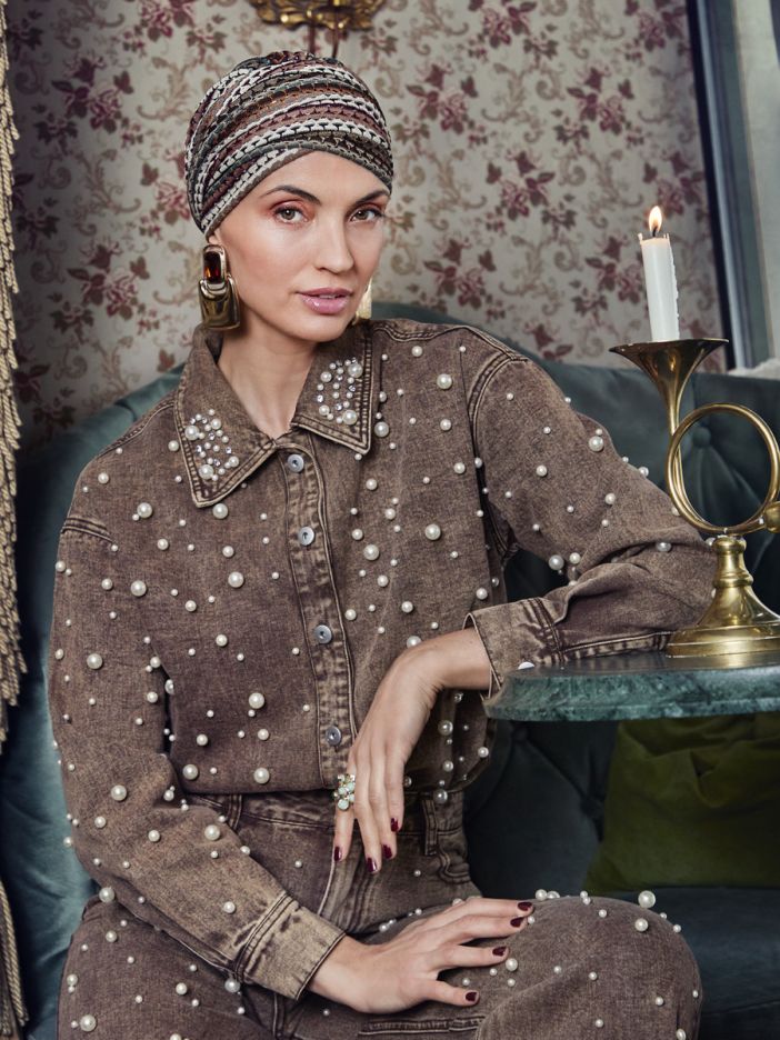 HocSapphire Boho Turbante 4140 padrão Autumn Lace