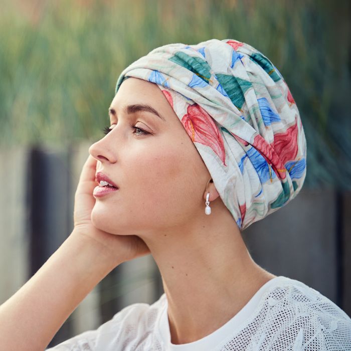 HocShakti Turbante 4080 padr&atilde;o Tropical Blossoms