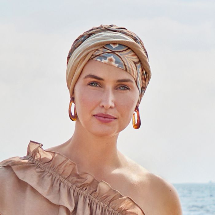 HocShakti Turbante 4081 padrão Touch of Gold