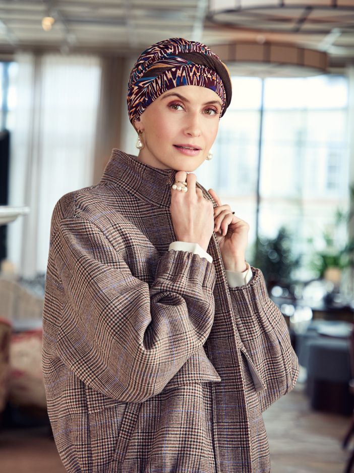 HocShakti Turbante 4118 padr&atilde;o Ikat Mystery