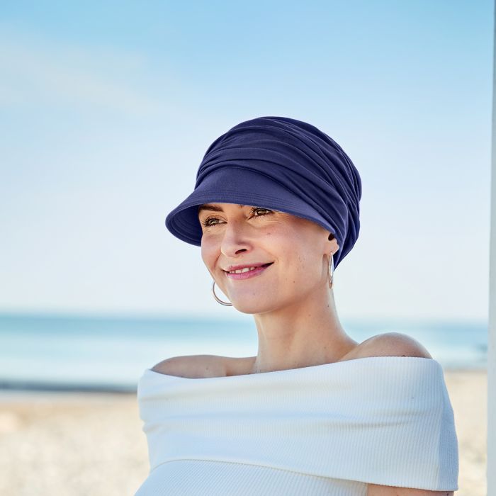 HocSolana Sun Cap (Bamboo) 0255 cor Dark Blue