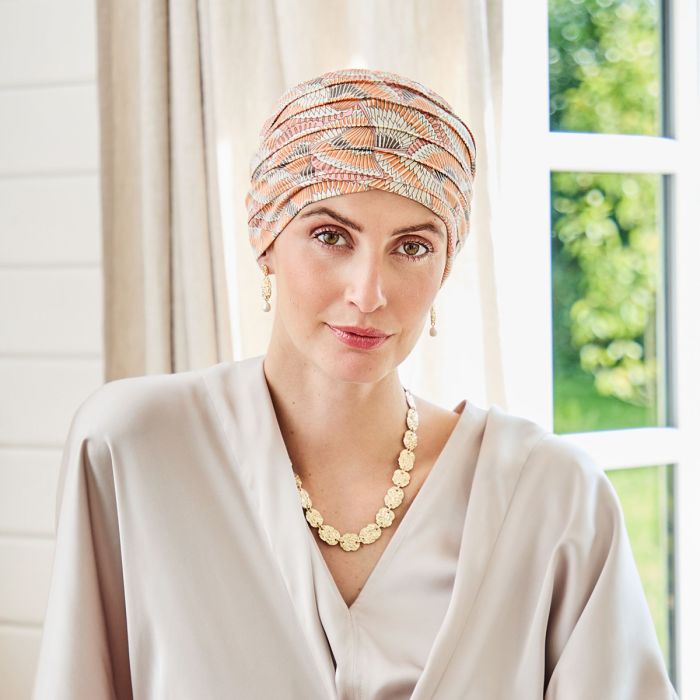 HocYoga Turbante 4022 padrão Orange Elements