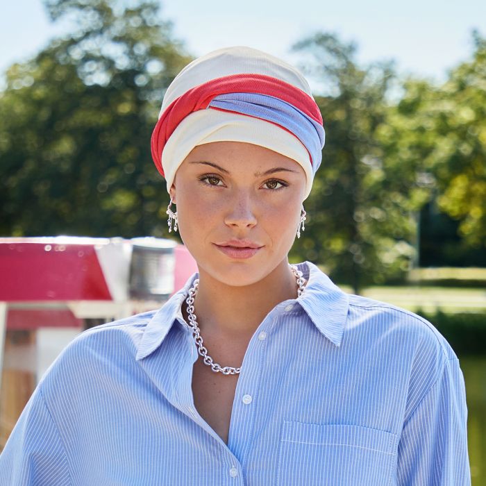 HocZoya V Turbante 4102 padrão Ivory n Mix