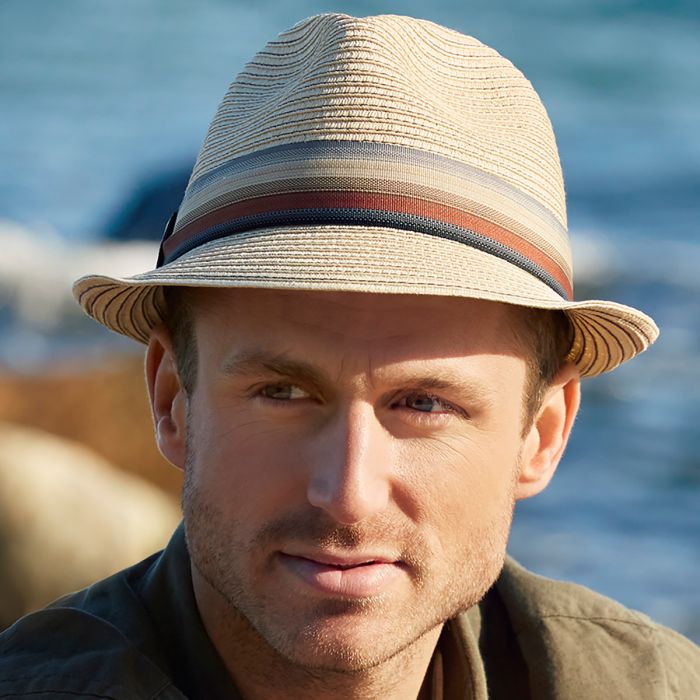 B.B. HocTropical Hat 0539 Natural w/contr.thread