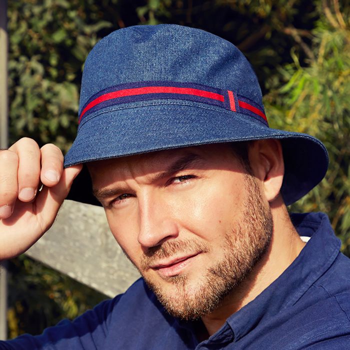 HocUrban Bucket Hat (Denim) 0606 cor Dark Blue Denim