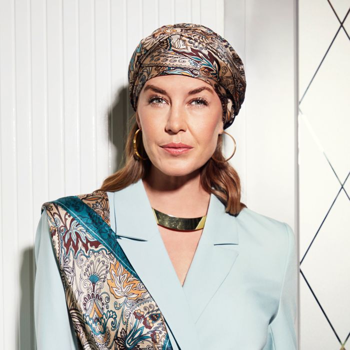 HocMilena Turbante 0924 Antique Paisley Petrol