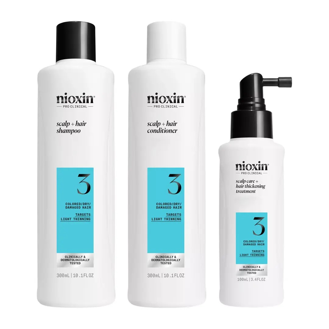 Nioxin Sys3 Loyalty Kit (Tratamento de Cabelo ressequido, danificado e com coloração/afinamento leve)