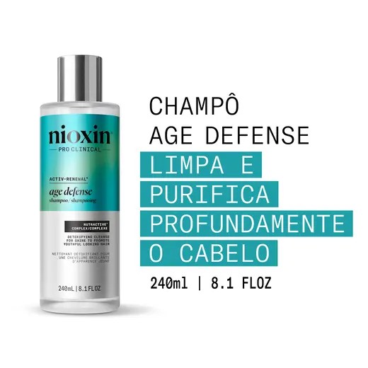 Nioxin Age Defense Shampoo 240ml (Champ&ocirc; Desintoxicante)