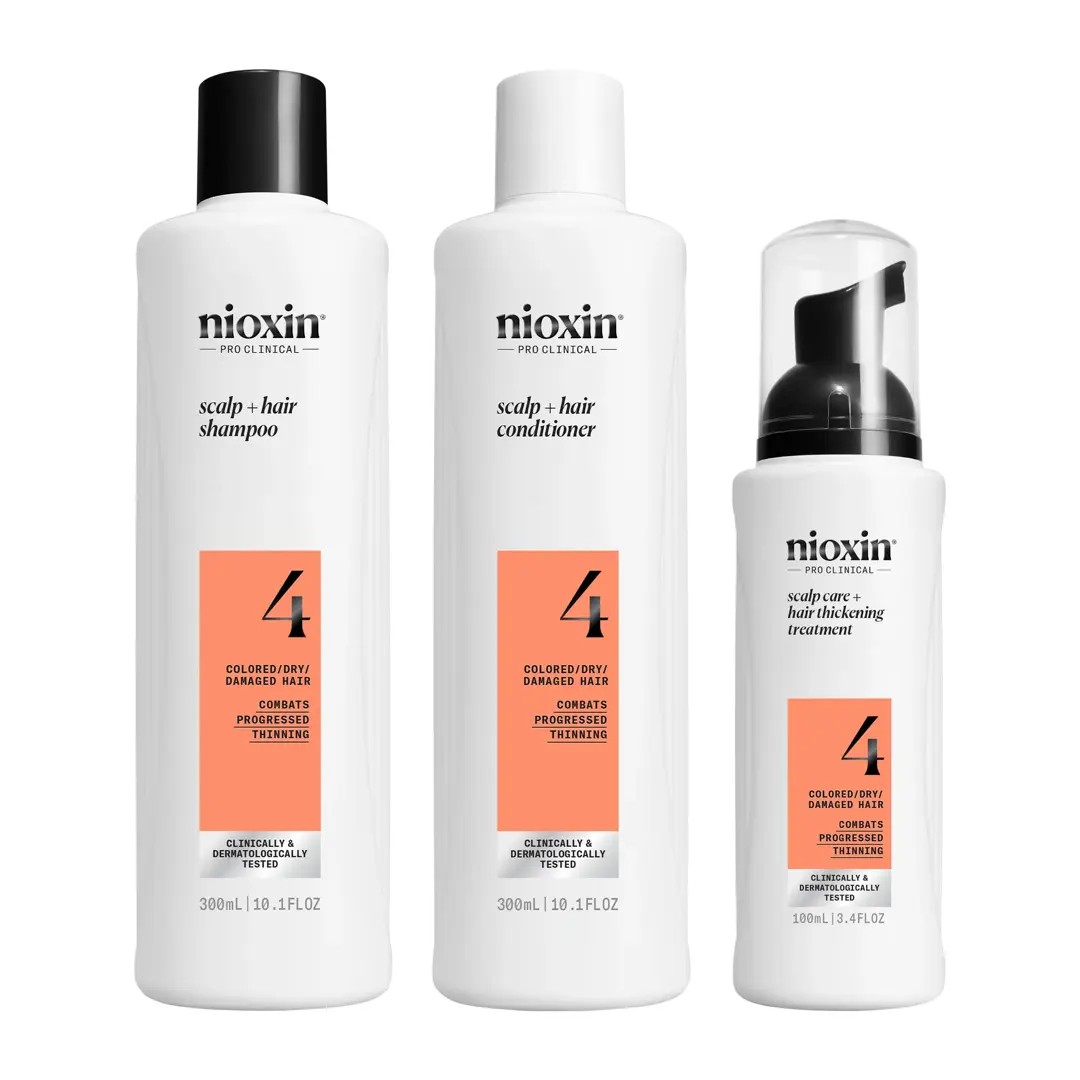 Nioxin Sys4 Loyalty&nbsp;Kit (Tratamento de Cabelo ressequido, danificado e com colora&ccedil;&atilde;o/afinamento avan&ccedil;ado)