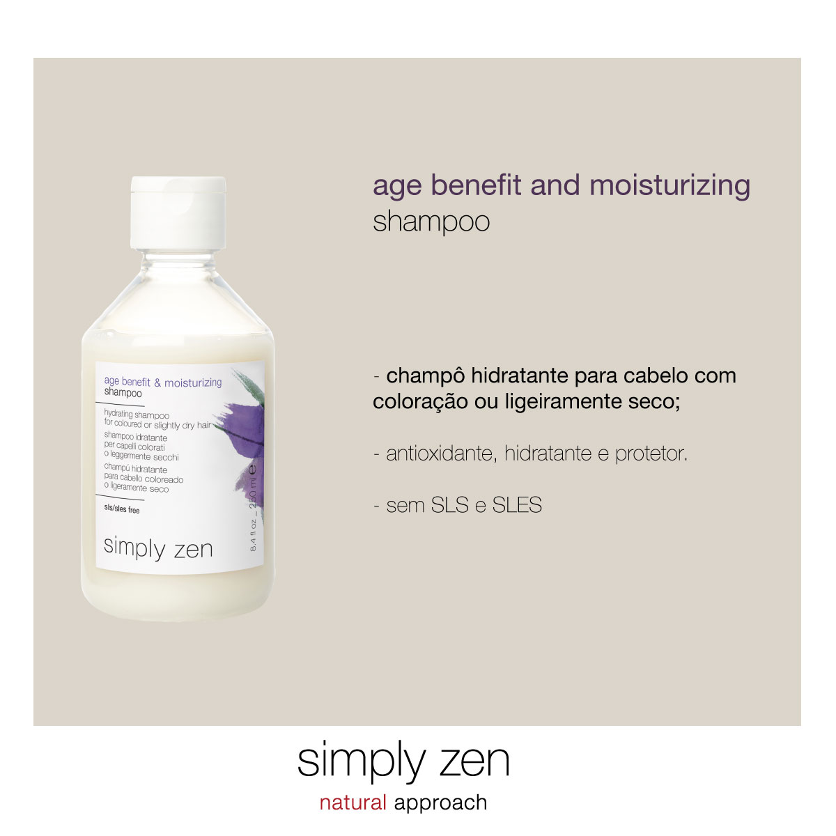 SZ Age Benefit & Moisturizing Shampoo 250ml