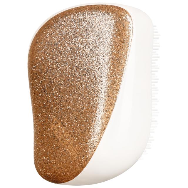 Escova de Cabelo Tangle Teezer Compact Glitter Gold – Edição Limitada