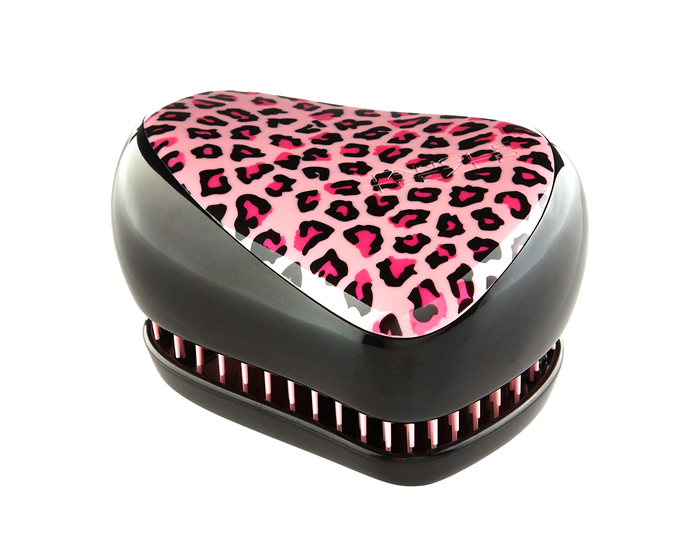 Escova de Cabelo Tangle Teezer Compact (Padr&atilde;o Leopardo Rosa)