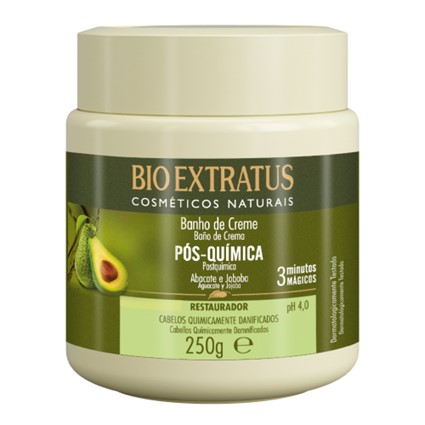 Bio Extratus Banho de Creme Máscara de Hidratação Pós Quimica 250Gr