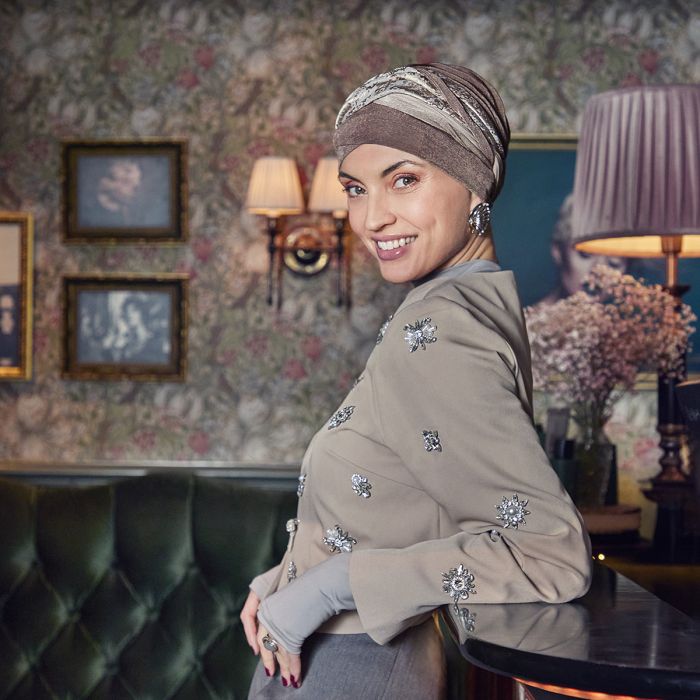 HocPerla Boho Turbante Set 4144 padrão Brocade Romance