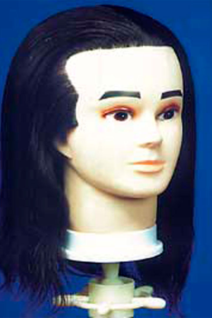 Manequim de Cabelo Natural Homem 18cm. (Maniquí Cab. Natural Hombre 18cm.) 