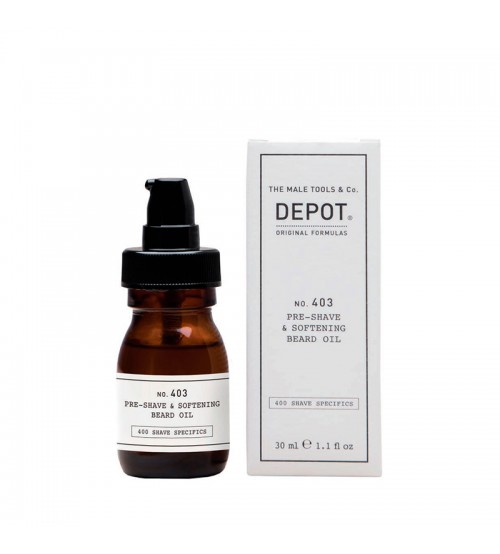 Depot no. 403 Pre-Shave & Soft Beard Oil Fresh Black Pepper 30ml