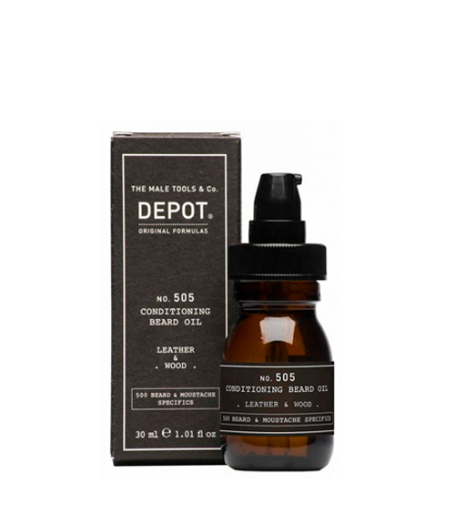 Depot no. 505 Conditioning Beard Oil Leather & Wood 30ml