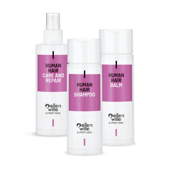 Hair Care Set Human Hair 200ml (1 Shampoo, 1 Balm & 1 Care´n Repair 200ml cada)
