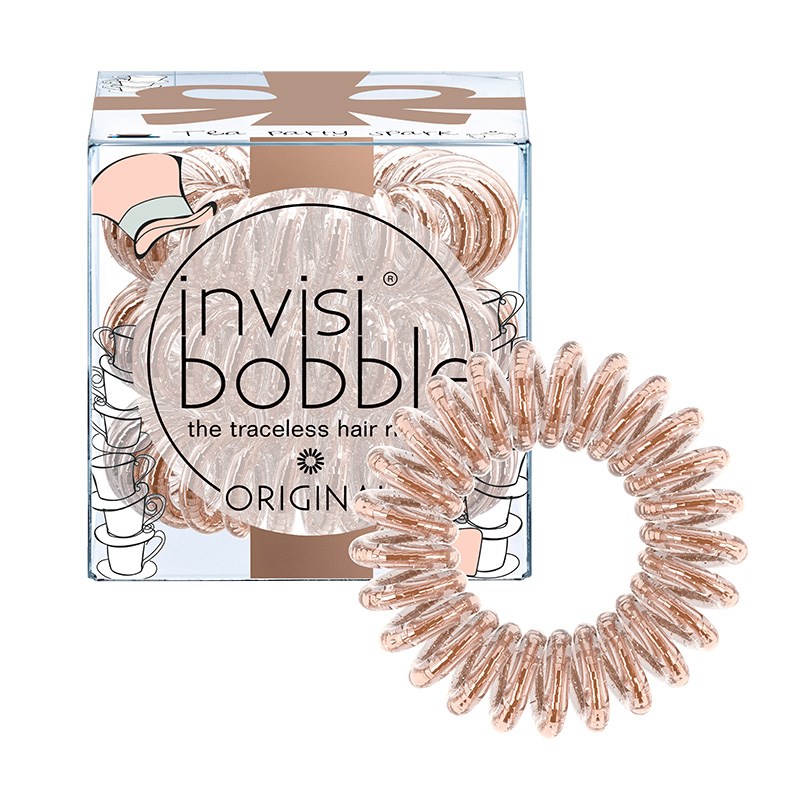 Invisibobble Ring AW Silky Season (Bege Acetinado) (3 Un.) - Coleção Around the World