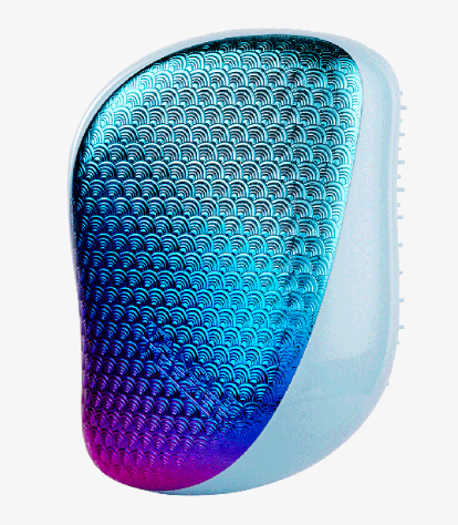 Escova de Cabelo Tangle Teezer Compact Mermaid Sundowner Purple/Aqua (Cor Roxo/Agua) - Edição Limitada