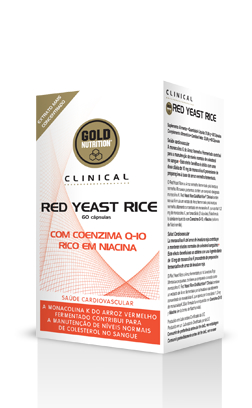 GoldNutrition® Clinical RED YEAST Rice com Q10 e Niacina - 60 Caps