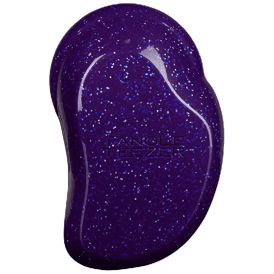 Escova de Cabelo Tangle Teezer Original Purple Glitter Anniversary - Edição Limitada